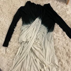 High top V neck top.